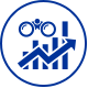Auf dem Foto ist  ein Icon zu sehen - das Icon steht für: Vision / Projekt-Ziel